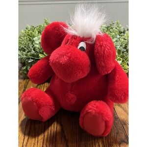 Kodak Kolorkins Flash Red Plush Stuffed Animal Advertisement Toy 8" When Sitting